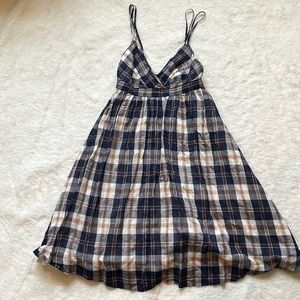 J. Crew plaid midi sundress size 0